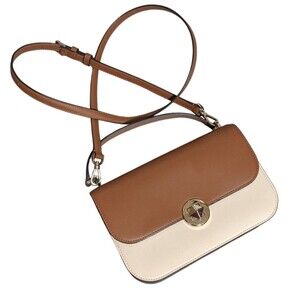 Kate Spade NY Audrey bicolor Flap crossbody flat leather handle shoulder bag